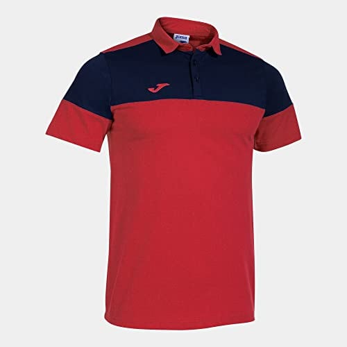 Joma Herren Kurzarm-Poloshirt Baumwolle Mann Crew V Tshirt (1er Pack)