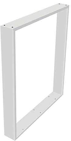 Lot de 2 Pied de Table, Pieds de Bureau Rectangulaire, Pied de Table Metal, Pied de Table à Manger, Pied de Meuble, en Acier, Charge de 150 kg, Pieds de Table à Manger