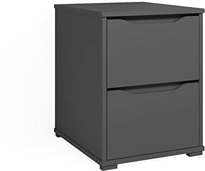 Vicco Nachttisch Ruben, Nachtkommode, Anthrazit, 40.2 x 53.6 cm