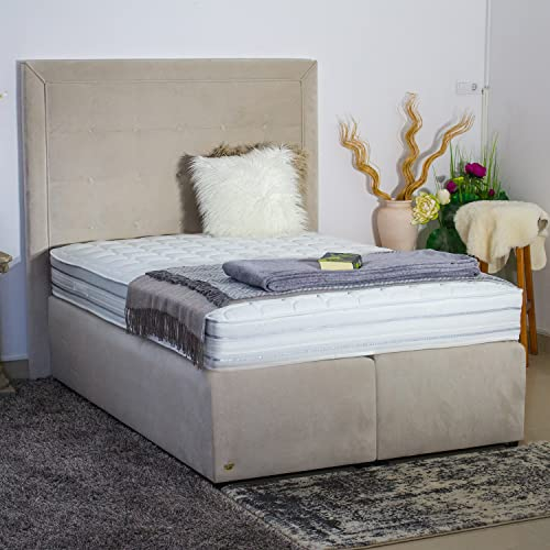 PAARA Boxspringbett Avelina | Antirutsch-Matten |Royal-Matratze Komplettset - Made in Germany (Farbe und Härtegrad (H2 - H4) frei wählbar - Bitte nach Bestellung per Nachricht mitteilen, 140 x 200 cm)