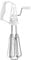 Jerliflyer Mechanischer Handmixer aus Edelstahl, Handmixer Nicht Elektrischer Schneebesen Schnelle Drehbewegung Kitchen Craft Masterclass Edelstahl KüChenmixer FüR Schlagsahne Und Kuchenbacken(Weiß)
