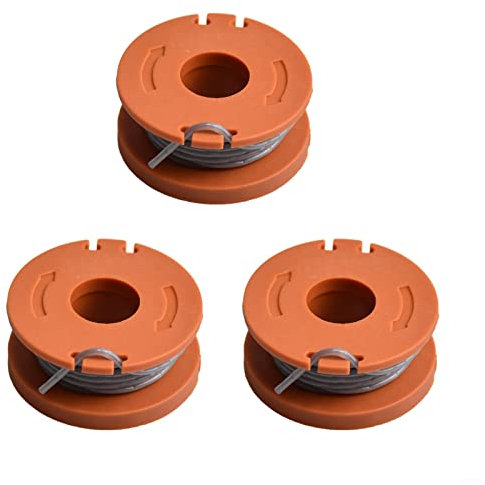 URPIZY 3 Stück Spule & Trimmerfaden für ALDI Gardenline CGT18KL2 Rasentrimmer