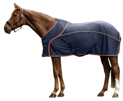 Waldhausen Sommerdecke, Nachtblau/orange, 125 cm