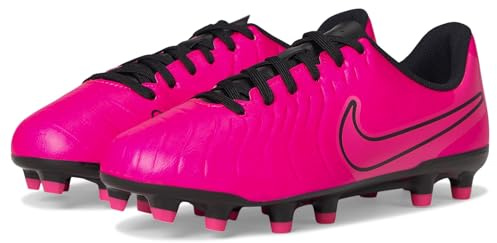 Nike Unisex-Bambino Jr Legend 10 Club Fg/Mg, Rosa acceso/nero, 6 Big Kid