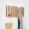 oiakus Klappgarderobe aus Holz, 2 Reihen Klaviertasten-Haken mit um 45° nach unten klappbarem Design, Wandgarderobenhaken für Eingang, Wohnzimmer, Schlafzimmer, Küche
