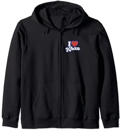 Ich liebe Khan Kapuzenjacke