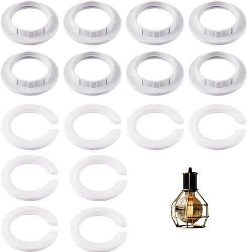16PCS 42mm to 29mm Screw Light Fitting Adapter, E27 to E14 Lampshade Reducer Ring, Socket Replacement Ring, Fitting Lampshade Washer Adaptor
