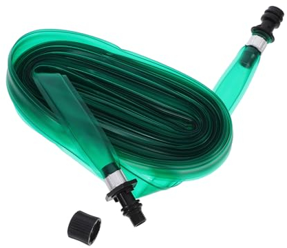 CAXUSD Bewässerungsschlauch Gartenschlauch Flacher Pvc Flachschlauch 10m Mit 1/2-zoll Anschluss Gummidichtung Für Gewächshaus Gemüsebeet