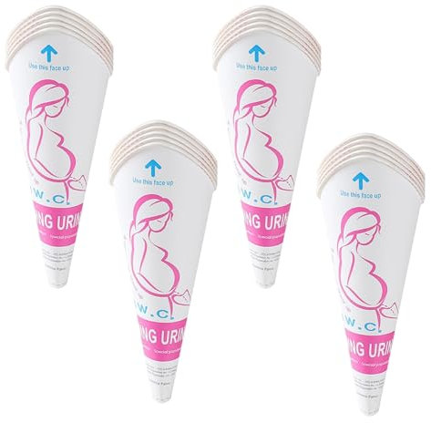 Laroal Female Paper Urinal, Urinella for Women, Reusable Pee Aid, Foldable Funnel Urinal, Portable Outdoor Urinal for Women, Pack of 20 - Ideal for Travel, Camping, Hiking