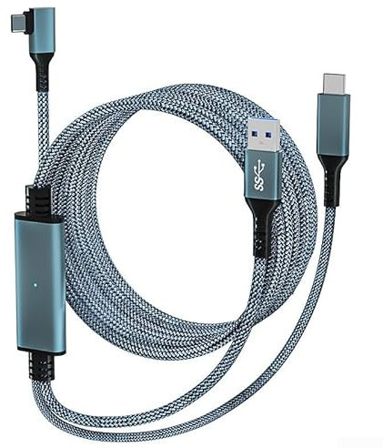 USB3 2 VR-Kabel mit Schnellladefunktion für Quest, perfekt für Streaming und Gaming-Aktivitäten