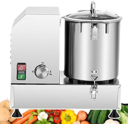 NADYE Picadora eléctrica de Verduras, picadora de Carne Multifuncional de Acero Inoxidable, picadora de Verduras, picadora de Alimentos para Patata, Jengibre, repollo (6L) (6L)