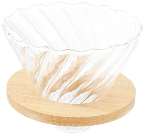 Angoily 2 Set Tazza Del Filtro Del Vaso Della Caffè Americano Vuoto Filtri Per Caffettiera Riutilizzabile Notizia in Anticipo Pieghevole Alto Borosilicato Transparent