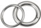 O-Ringe aus Edelstahl 304 (2 Stück M8, 40–120 mm Außendurchmesser), geschweißte Mehrzweckringe for Marine, Boot, Yoga und Hängezubehör(M8*45)