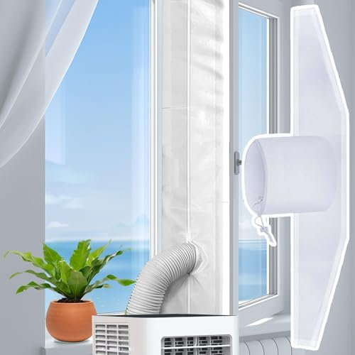 Tissu De Calfeutrage Joint De Fenêtre Universel VP Fenêtre Pour Climatiseur Mobile & Sèche-Linge Kit Universel 3/4/5m, Étanchéité Optimale, Facile À Installer Fenêtres Coulissantes, Battantes Velux