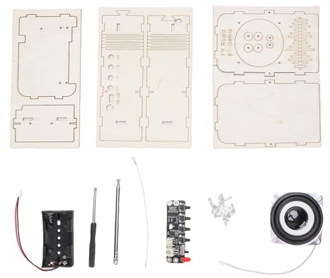 Pongnas DIY FM Radio Kit STEM -Spielzeug mit FM -Radiomodul Bildungsfunk -Building mit Antennenexperimenten für Kinder Kinder