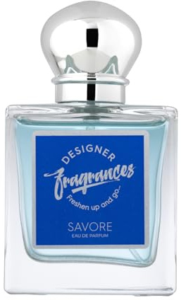 Designer Fragrances Savore 50ml Male Eau De Parfum Aftershave Spray - For Instant Freshness on The Go - Long Lasting Smells - Great Male Gifts