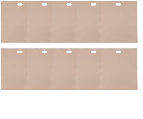 Lot de 10 sacs à sandwich réutilisables résistants à la chaleur pour grille-pain, four, micro-ondes, grill, sacs de cuisson en fibre de verre avec revêtement en PTFE (20 x 22 cm)