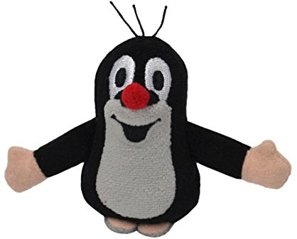 Kuscheltier mit Magnet Der kleine Maulwurf Magnet - 7 cm Plüschtier haftet auf Metalloberflächen, Magnettafeln und Taschenhänkel als Reisebegleiter