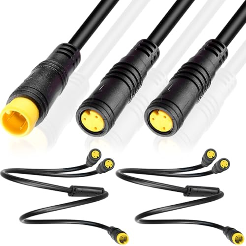 HAAMNING7 Ebike Schaltsensor Splitter Verlängerungskabel für Bafang BBS01 BBS02 BBSHD Mittelmotor, Fahrrad Electric Bicycle 1T2 3-pin Kabel