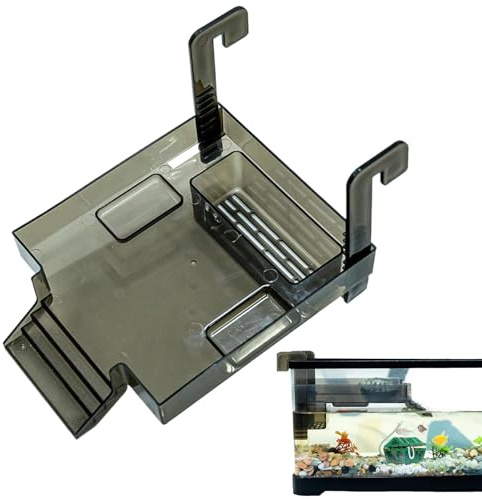 Kustimantu Plate-forme de basking pour tortues, zone terrestre avec escaliers pour animaux, plate-forme solaire pour aquariums d'animaux de compagnie, pour balcon, salon, grenouilles salamandres