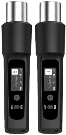 YOCOWOCO Confezione da 2 ricevitori Bluetooth XLR wireless, audio ad alta fedeltà