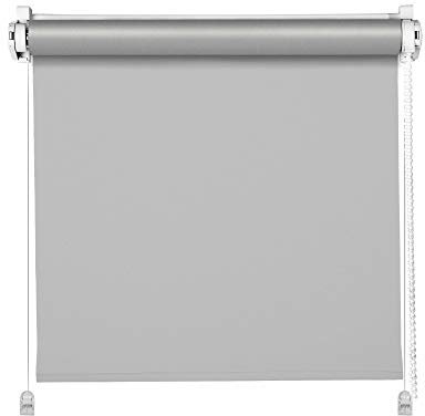 DomDeco Thermo-Rollo Hellgrau 105x150cm Klemm Fix Rollo