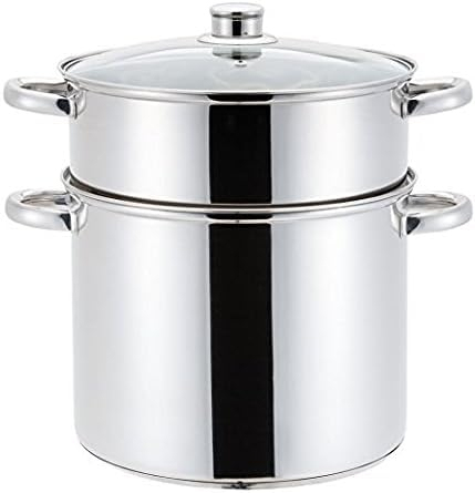Haussmann Héritage® Couscoussier/Cuit Vapeur/Faitout 3 en 1- INOX-Tous Feux Dont Induction- HM-0850 (12Litre/24cm)