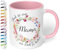 True Statements Mama Tasse Glück ist eine Mama wie dich zu haben - BLUMENKRANZ - Kaffee-Tasse mit Spruch, Geschenk Mutter - Mama, inner rose