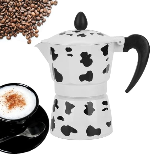 Cafetera Espresso Para Fogón, Cafetera Moka De Aluminio Para 3/6/9 Tazas De Leche De Vaca, Cafetera Espresso Para Fogón, Cafetera Espresso Para Cocina Doméstica (5 Oz, 3 Tazas)