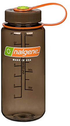 Nalgene Botella de Agua de Cuello Ancho Unisex para Adultos, 0,5 l, Plástico