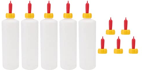 YARDWE 5 Sets Lamm Fütterungsflaschen Tierflasche Lamm Stillflasche Fütterungsziegenmilch Flasche Wadenmilch Futterflasche für Schafe Lamm