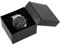 HshDUti Geschenkbox für Armbanduhr, mit Kissen, Karton, für Armbanduhr, Organizer, Aufbewahrungsbox für Damen und Herren, Schwarz