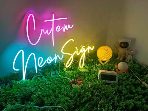 Enseigne néon LED personnalisable, pour décoration de mariage, d'anniversaire, de fête, de bar, salon, café, boutique, entreprise