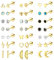 JeweBella 21 Paar Kleine Ohrringe Set Damen Herren Chirurgische Edelstahl Ohrstecker Knorpel Helix Ohrringe Hypoallergen Stern Mond Perle CZ Ohrpiercing Ohrringe Set für Mehrere Ohrlöcher für Mädchen