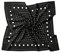 PB Pietro Baldini Halstuch Damen modernes Design Seidenähnlich Bandana in Twill - 60 x 60 cm - Schwarz weisse