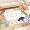 Tappeti Design Kinderteppiche für Spiel Süßer Pinguin und Frosch,|Pädagogische Sensorik|-100x120cm