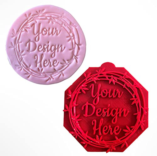 Custom Fondant Stamp Debosser Cupcake Icing Cookie Decoration Cake Personalised (6cm)
