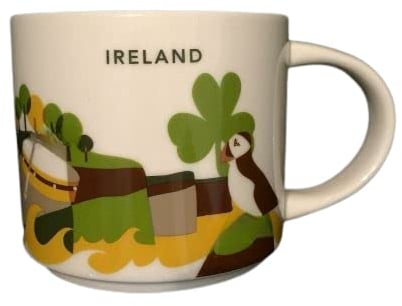 STARBUCKS Irland Kaffeetasse, Keramik, Zylinder, Kaffeetasse, 414 ml