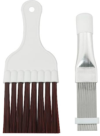 JJHXSM Peigne à ailettes de condensateur pour climatiseur, nettoyeur d'aileron de réfrigérateur, fouet de nettoyage, brosse en métal pour évaporateur, outil de réparation de radiateur