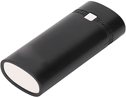 Portable Charge Power Bank, Universal DIY USB Power Bank Box 2x18650 Ladegerät Power Bank Shell, für Smartphone, MP3, MP4, Digitalkameras, Tablet PC (Schwarz)