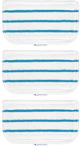 BlueStars [Upgraded] Steam Mop Pads Replacement Compatible with Black and Decker Steam Mop SM1600, SM1610, SM1620, HSMC1321, HSMC1321APB, HSMC1361SGP, BDH1855SM, BDH1760SM, SMP20 - Pack of 3