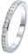 Whoiy Damen Ringe Weisgold, 14 Karat Gold Ewigkeit 0.01ct Diamant Eheringe Echt Gold 585 Hochzeitsringe Verlobungsring für Frauen Größe 58 (18.5)