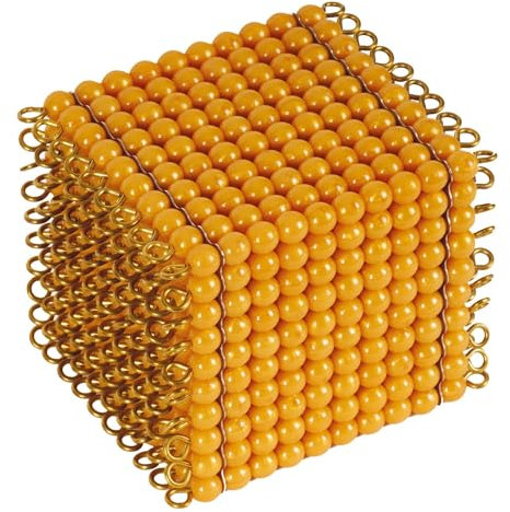 TimeTEX - Tausenderwürfel Montessori Premium | Zur visuellen Darstellung von Zahlen bis 1.000 | 1 Stück | Maße: ca. 8,5x8,5x7 cm