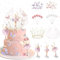 Ballerina Tortendeko Geburtstag Deko Mädchen - 35 Stück Ballerina Figur Kuchen Deko Schmetterlings Cupcake Topper, Ballett Geburtstags Party Dekoration