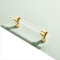 JMCXSM592 2 Packs Cupboard Handles Crystal pulls Cabinet Pulls Transparent Acrylic Handle Drawer Knobs Zinc Alloy,Kitchen Door Levers for Bathroom,Closet,Wardrobe,Dresser (Hole Pitch 96mm,Gold)