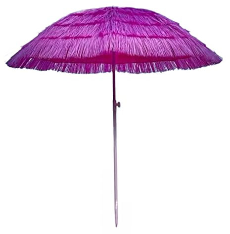 Sonnenschirm für Balkon Klein Sonnenschirm Hawaii Gartenschirm mit Kippfunktion für Malerische Gärten Terrassen und Spielplätze(Color:Pink A 140CM)
