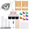 ALLAVA Kerzen Selber Machen Set, DIY Set Erwachsene, Kerzen Selber Machen, Kerzenwachs 1KG, 8 Kerzendosen, Schmelztopf 480ML, Kerzendochte, KerzenAufkleber, Dochthalter, DIY Set für Kerzenherstellung