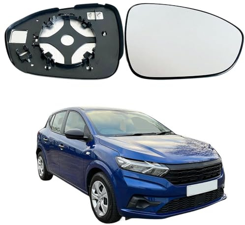 GaiHLi Auto Spiegelglas für Dacia SANDERO 2008-2013 2021-2023, Außenspiegel Beheizbar Linke Rechts Auto Rückspiegel Glas,2021-2023-Right