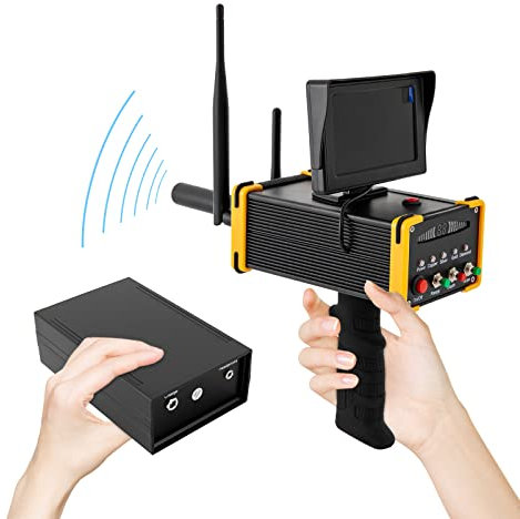 KAUITOPU Metalldetektor, 99 m Reichweite, Gold Diamant Scanner mit 800mAh Lithium-Batterie, LCD Anzeige, Metallfinder Golddetektor Metallsuchgerät für Gold Silber Kupfer