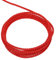 sourcing map Twisted Cord Trim, 5 Yard 2mm 3-Ply Twine Braided Rope Shiny Thread String for Craft Gift Bag Curtain Christmas Decor, Bright Red - 5m